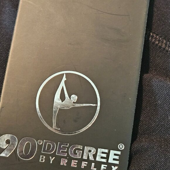 90 Degree By Reflex Black Yoga Stretch Legging Workout Athletic Pants S NWT - Picture 7 of 12
